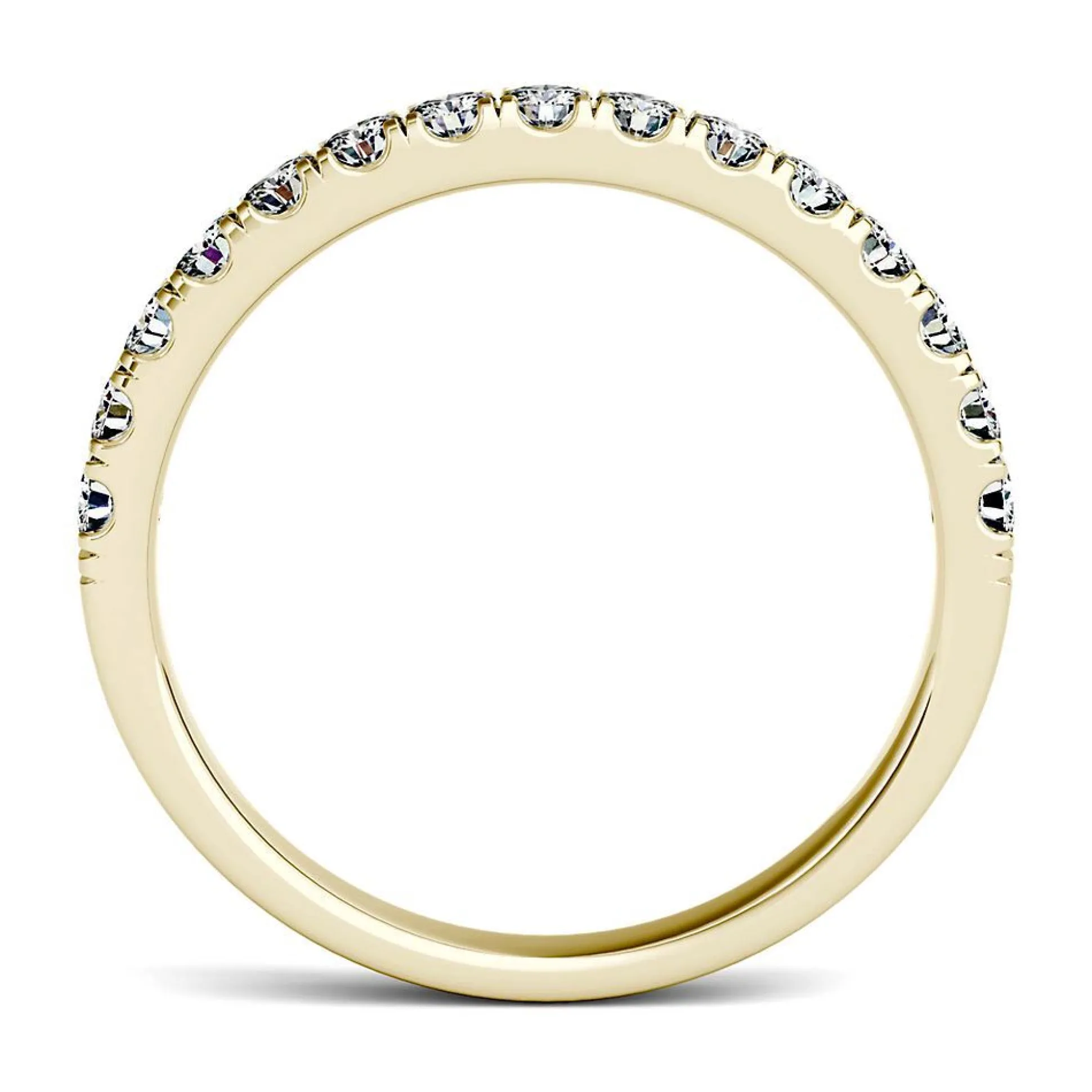 Moissanite Band In 14K Yellow Gold (1/2 Ct. Tw.)