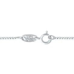 Paw Print Pendant With Diamond Accents In Sterling Silver
