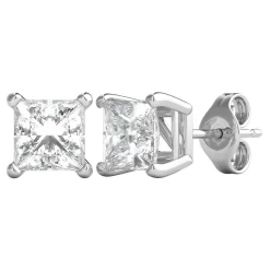 Prima Diamond 4-Prong Stud Earrings In 14K Gold