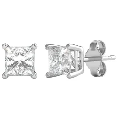 Prima Diamond 4-Prong Stud Earrings In 14K Gold