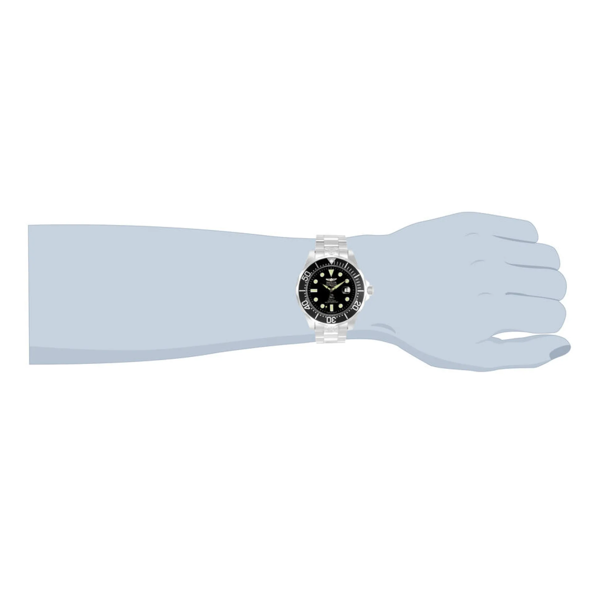 Pro Diver Automatic Black Men's Watch In Stainless Steel