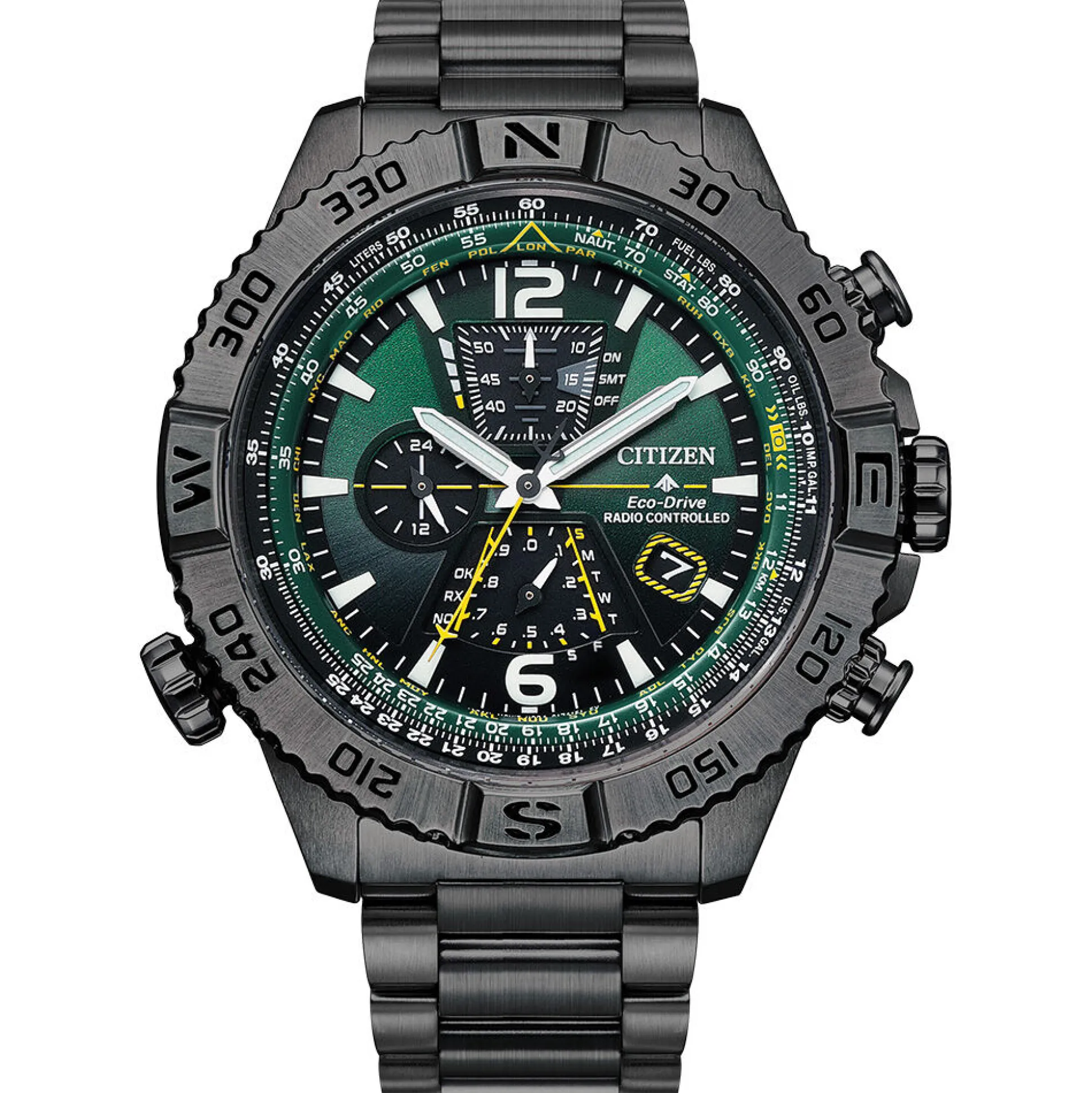 Promaster Blue Angels Navihawk Chronograph Men's Watch In Gray Ion-Plated Stainless Steel