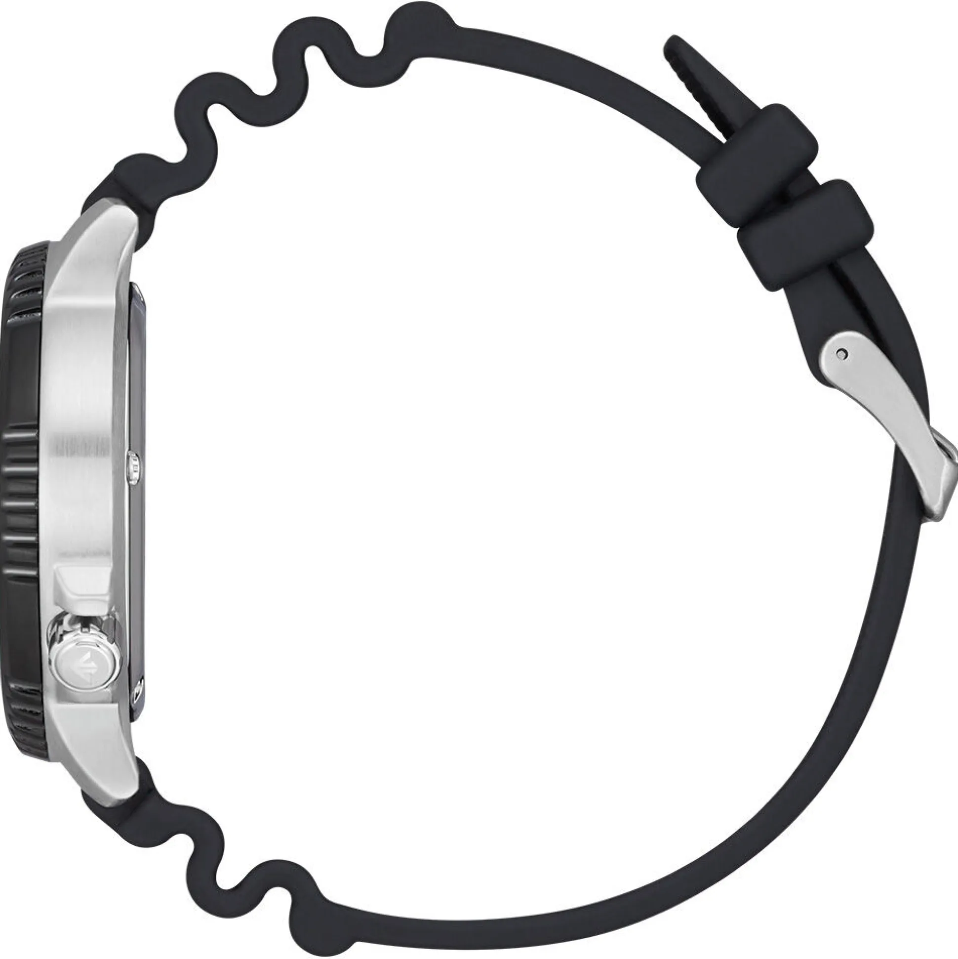 Promaster Diver Men's Watch With Polyurethane Bracelet In Sterling Silver