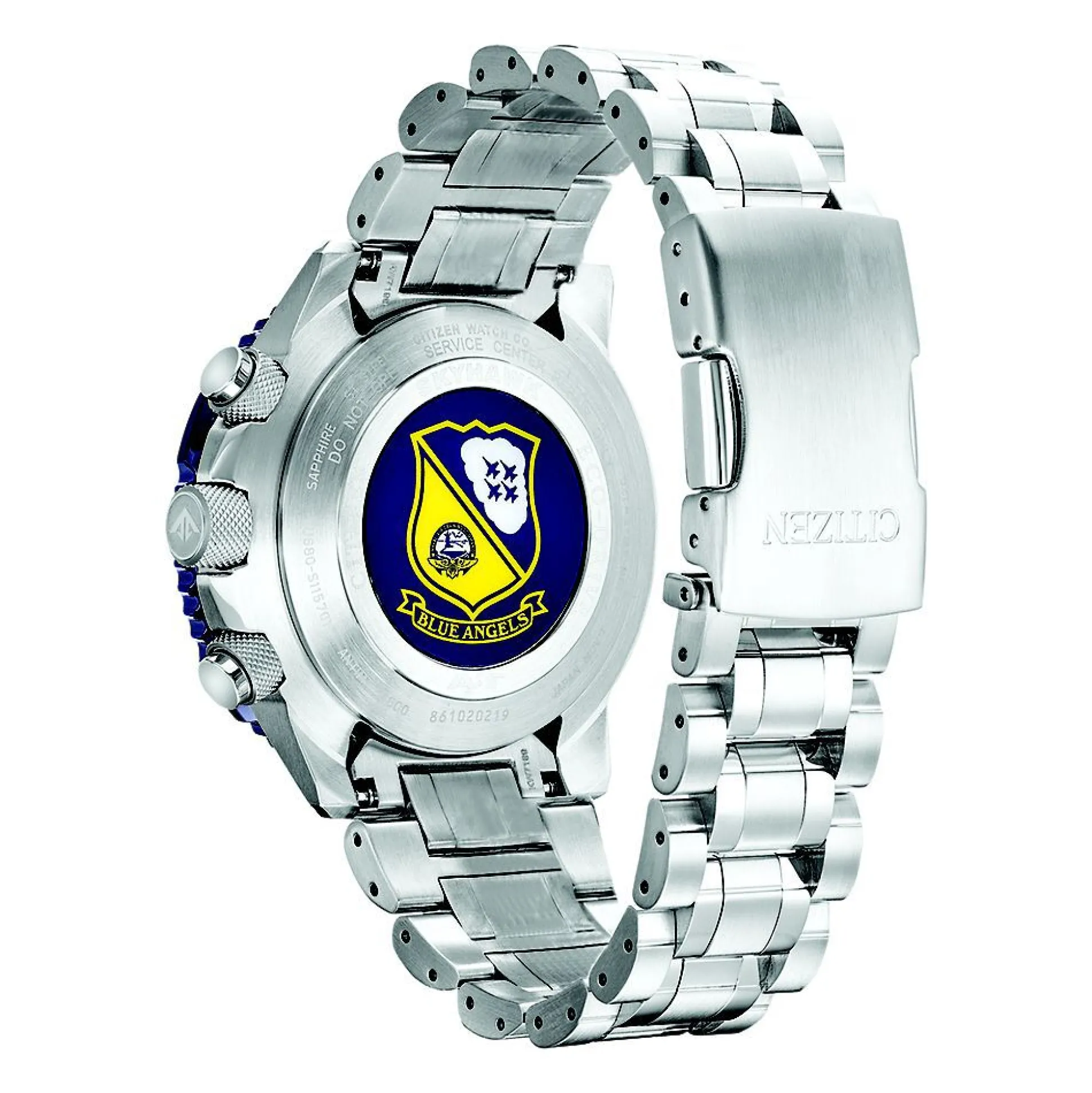 Promaster Skyhawk A-T Blue Angels Men's Watch In Stainless Steel