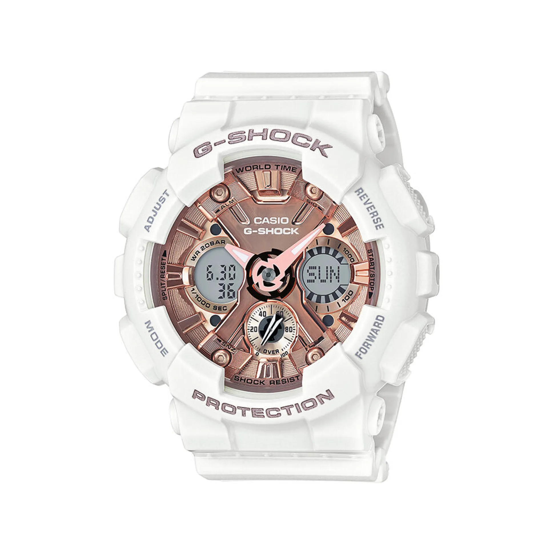 S Series Analog-Digital Women's Watch In White Resin