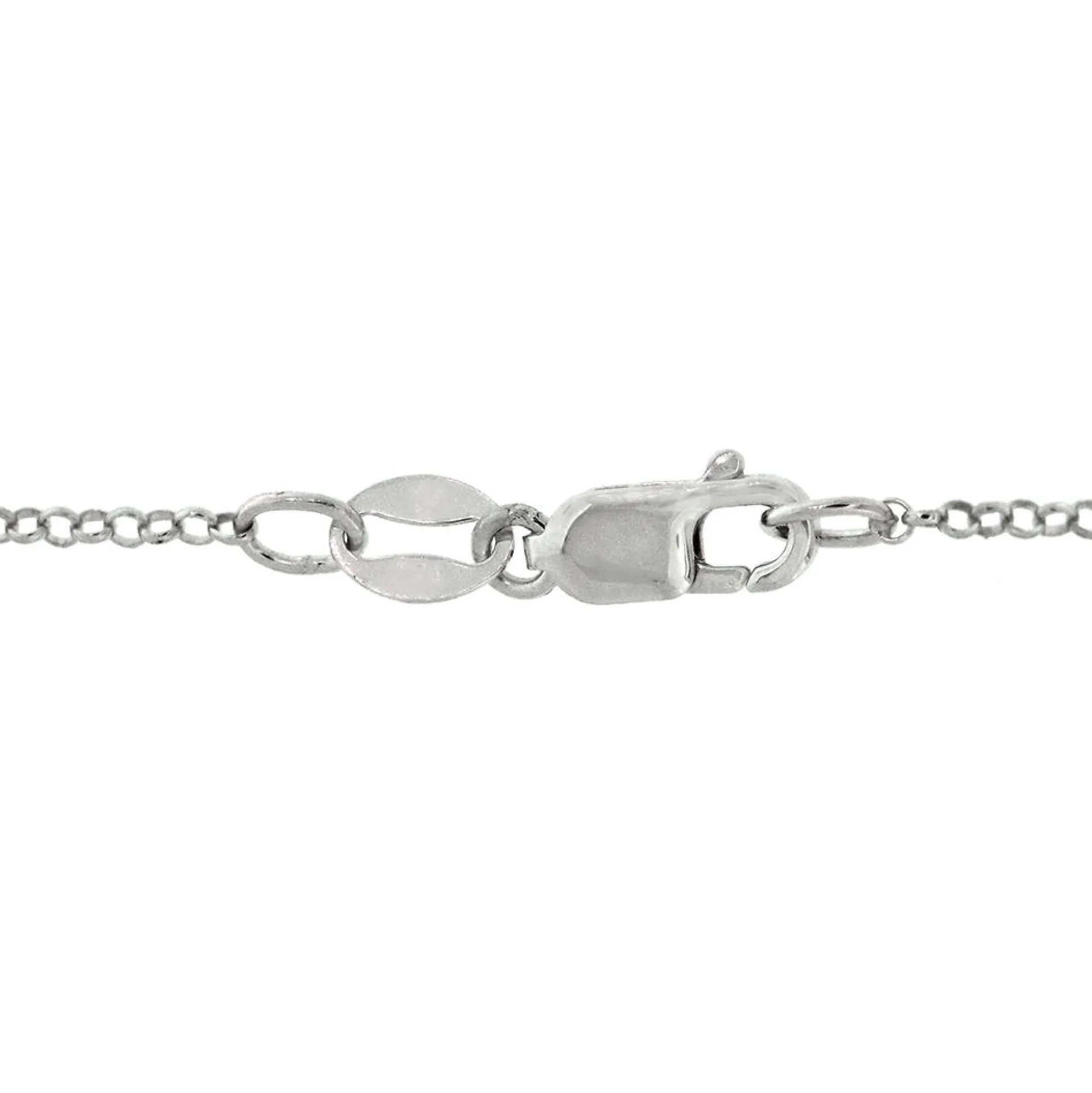 Scorpio Lab Created White Sapphire Necklace In Sterling Silver