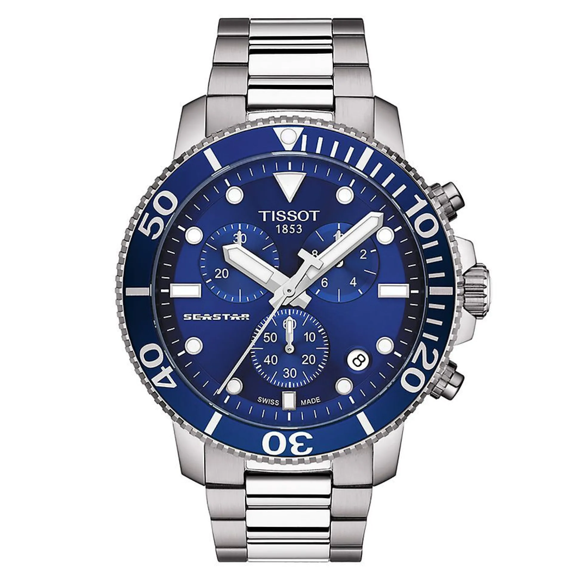 Seastar 1000 Blue Chronograph Men's Watch
