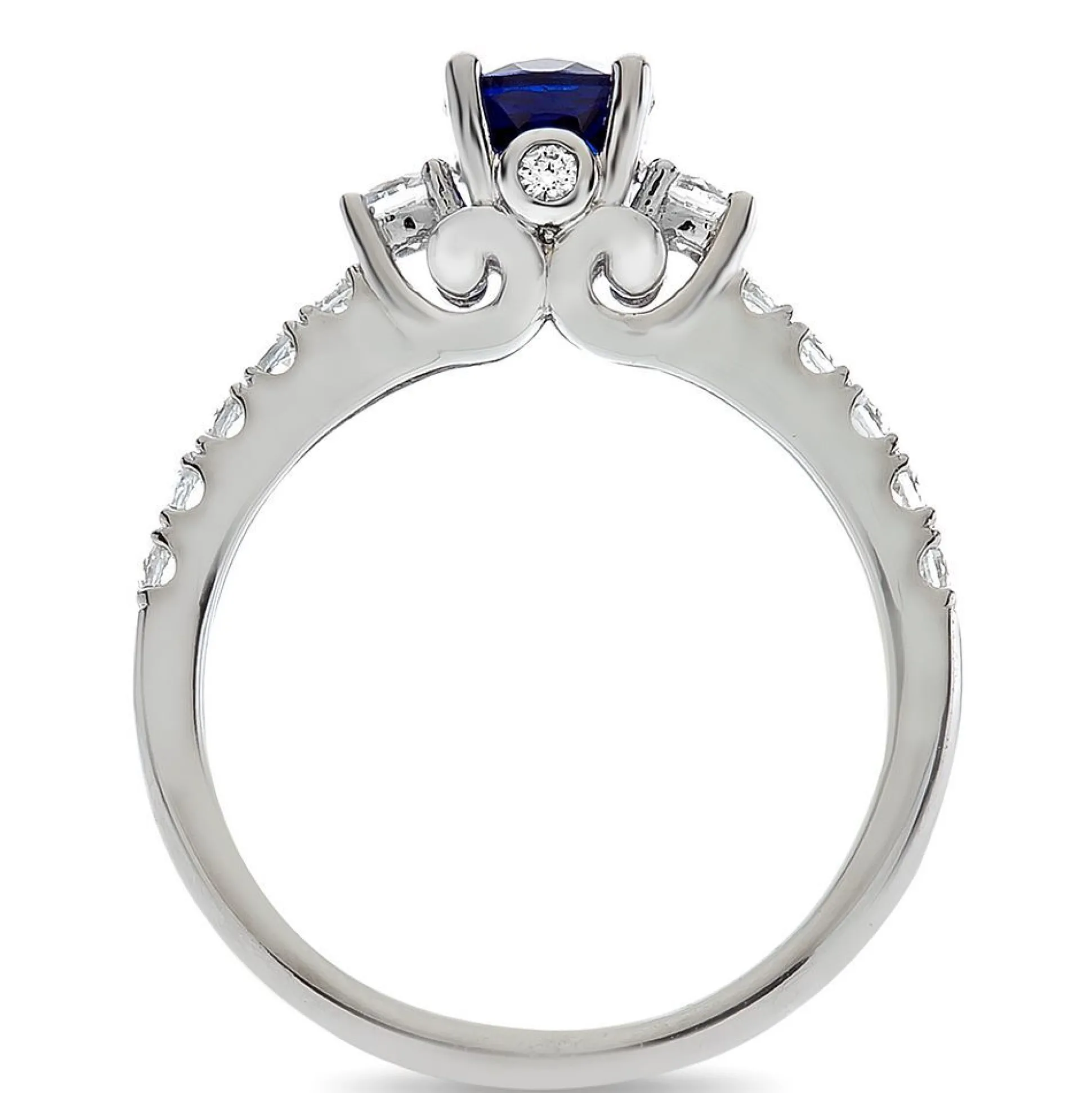 Shades Of Love™ Sapphire & 1/2 Ct. Tw. Diamond Ring In 14K White Gold