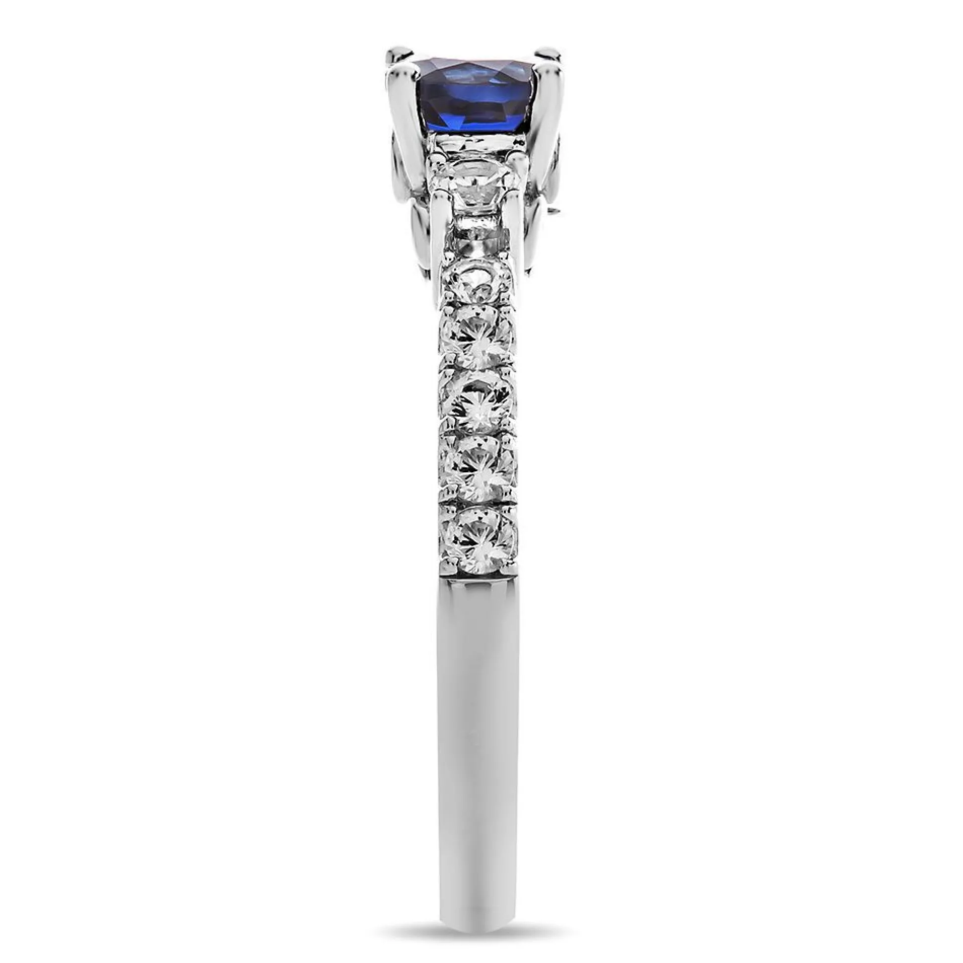 Shades Of Love™ Sapphire & 1/2 Ct. Tw. Diamond Ring In 14K White Gold