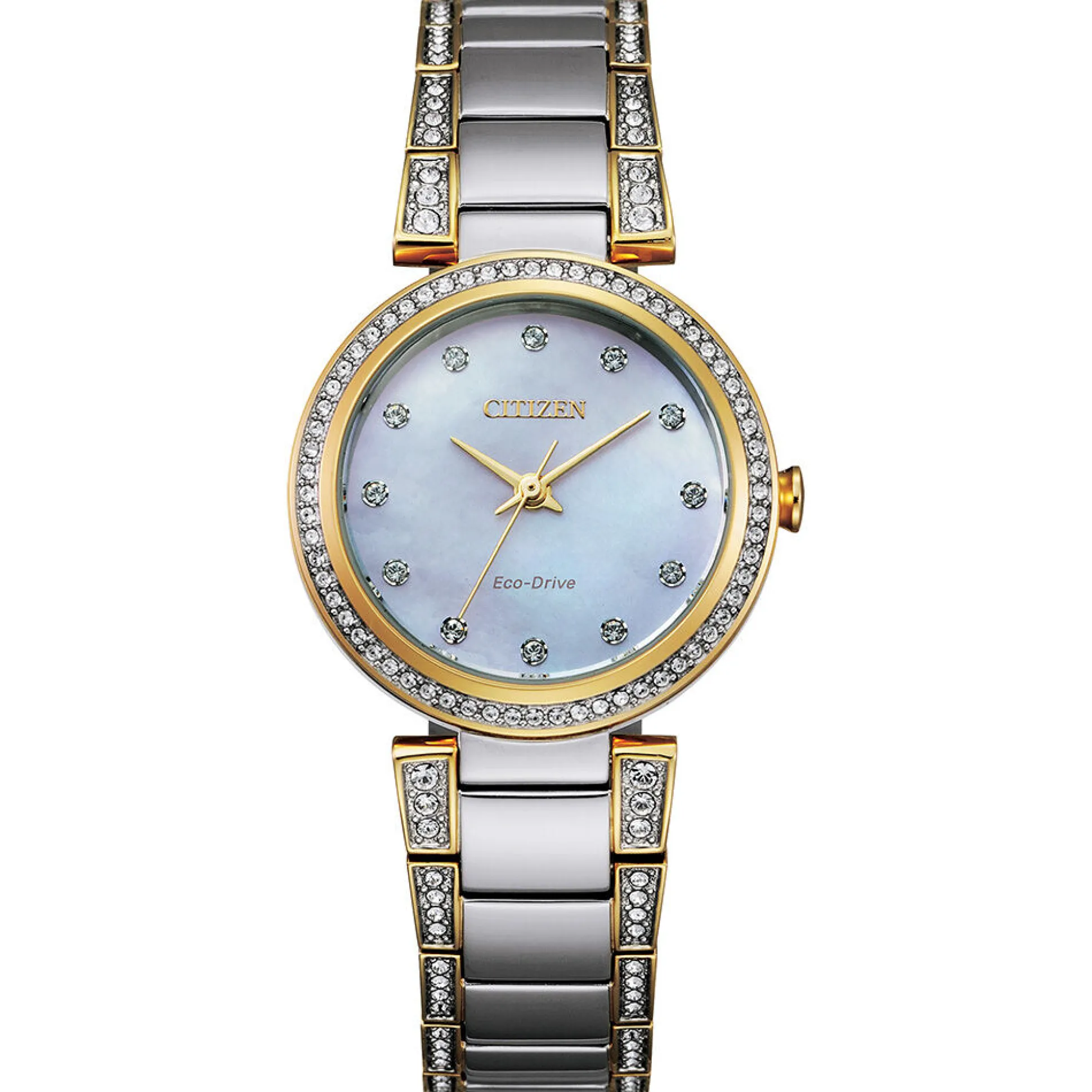 Silhouette Crystal Women's Watch In Two-Tone Ion-Plated Stainless Steel