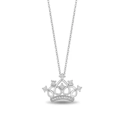 Tiara Pendant With Diamonds In Sterling Silver (1/10 Ct. Tw.)