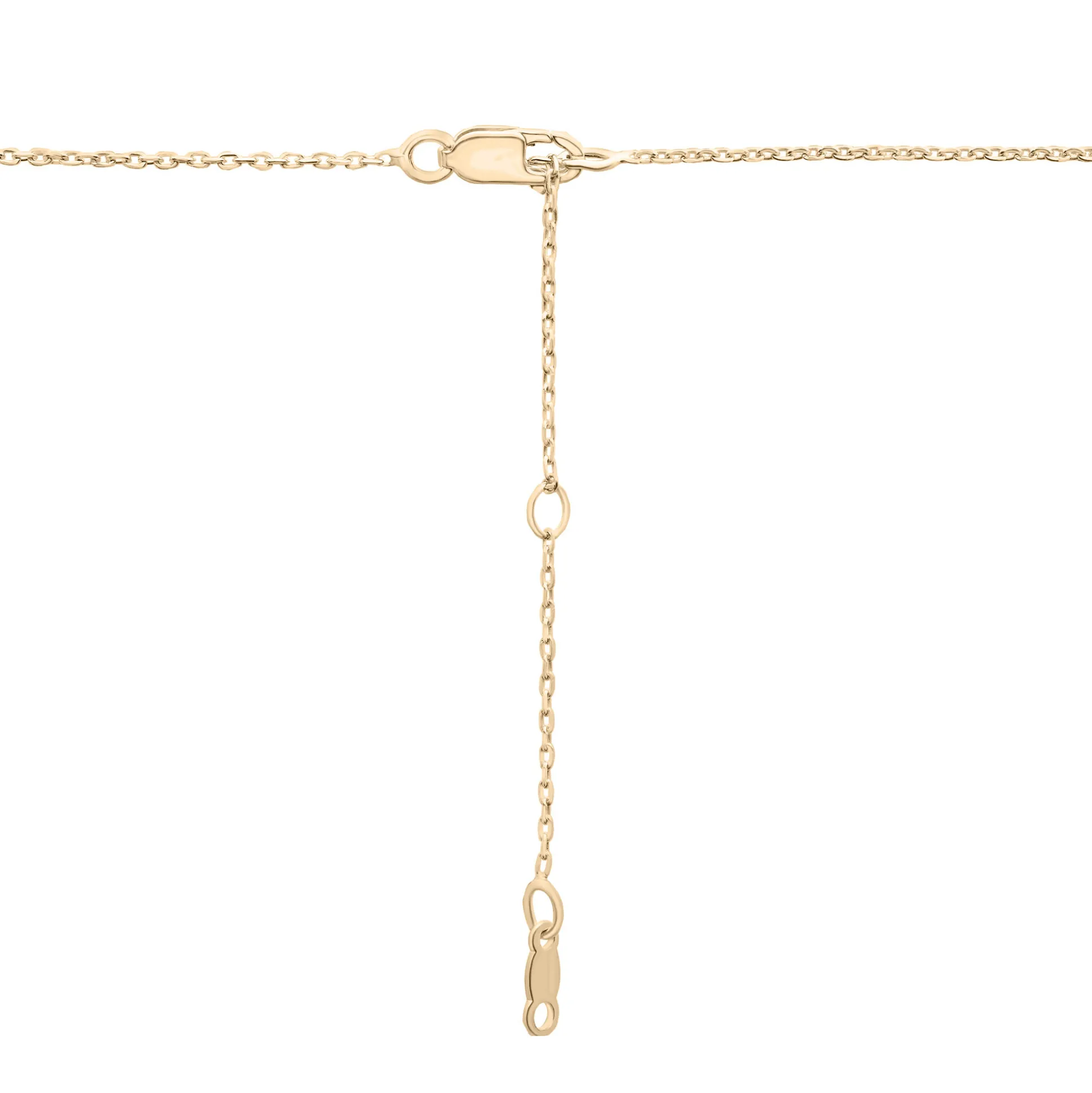 Two-Tone Linked Circle Necklace In Vermeil