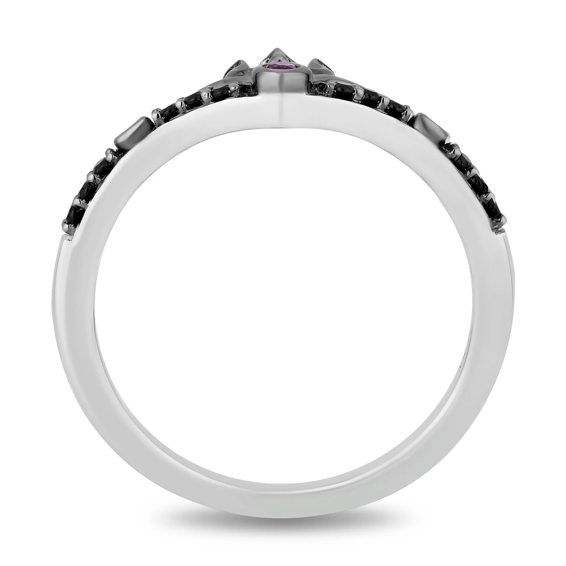 Ursula And Ariel Stack Band Set In Sterling Silver And 10K Rose Gold (1/6 Ct. Tw.)