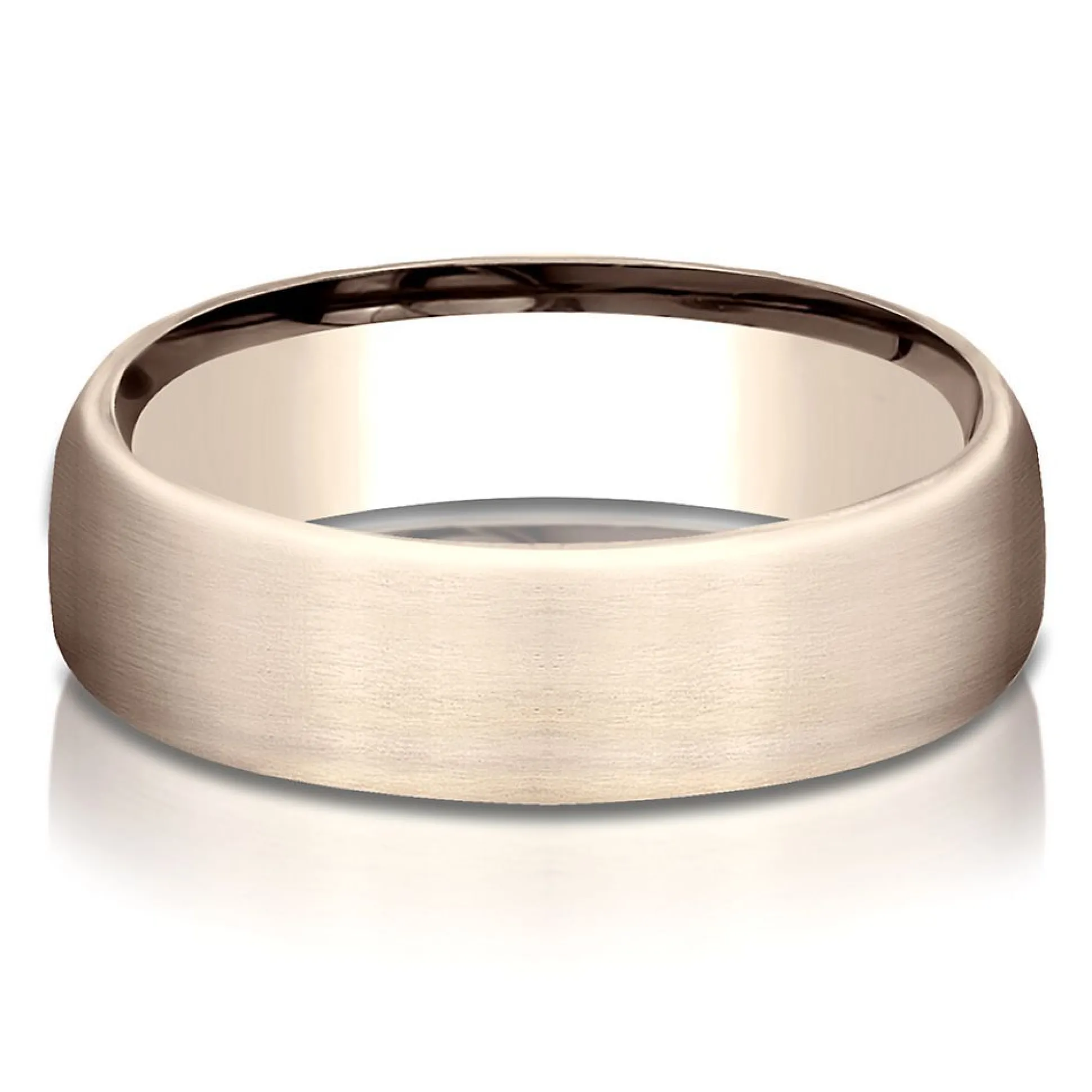 Wedding Band In 14K Rose Gold, 6.5Mm
