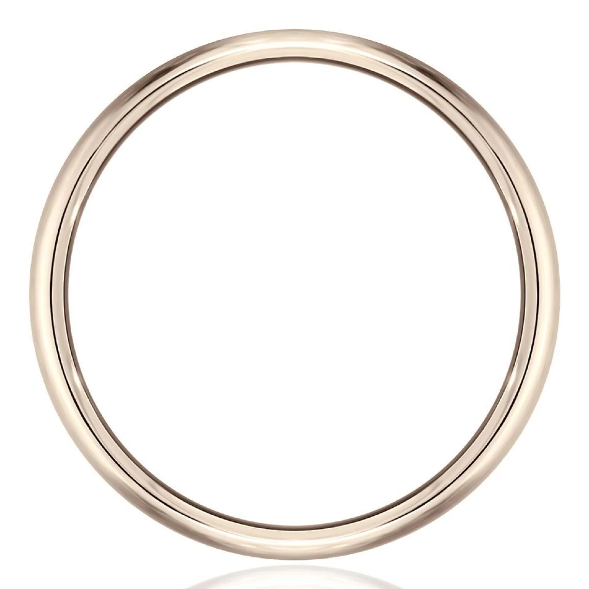 Wedding Band In 14K Rose Gold, 6.5Mm