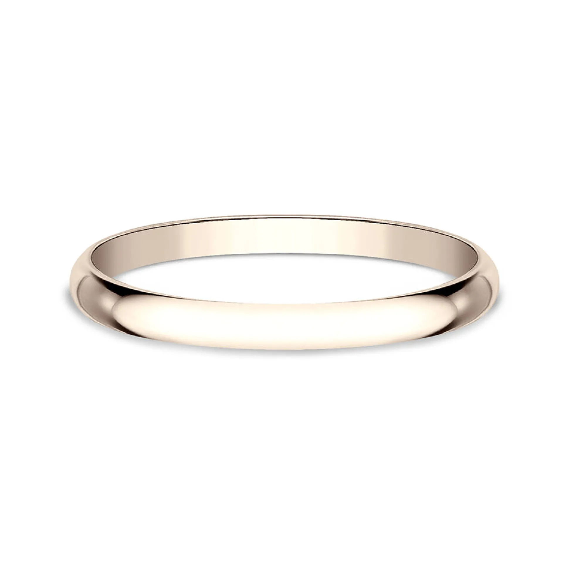Wedding Band In 14K Rose Gold, 1Mm