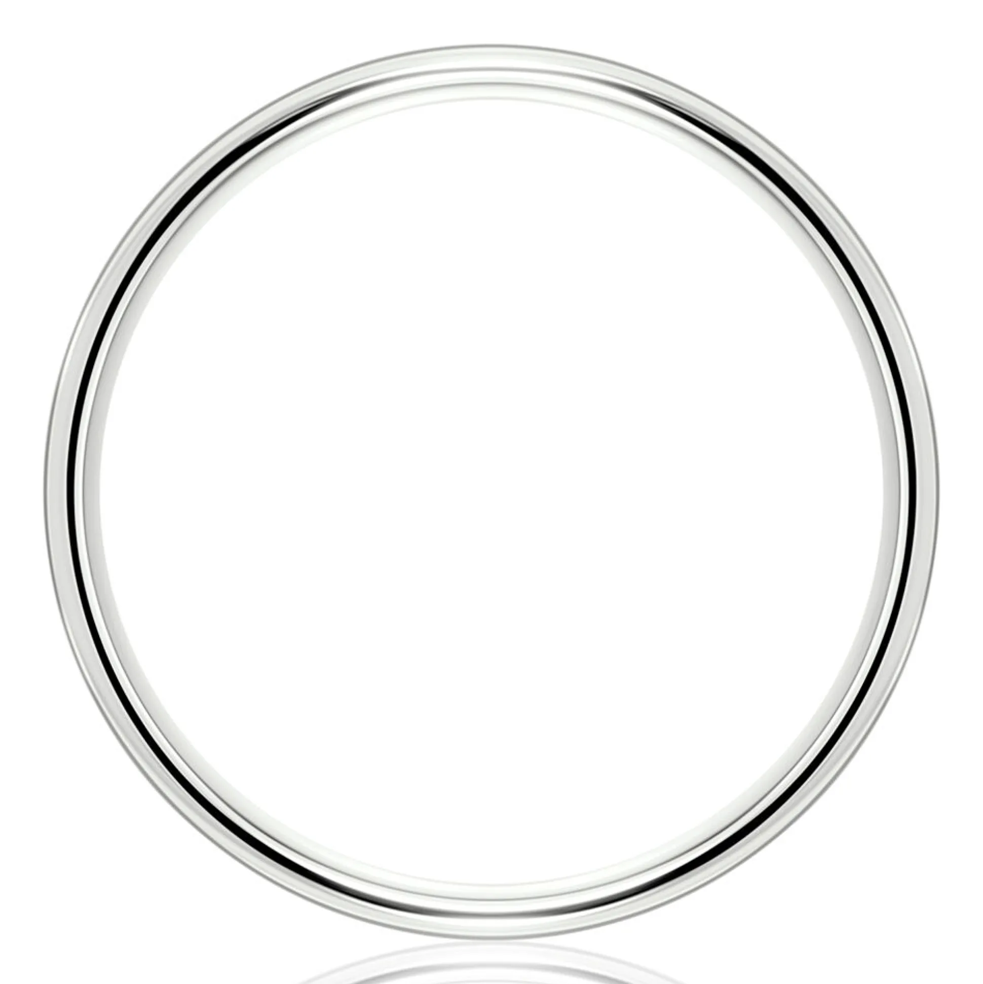 Wedding Band In 14K White Gold, 1Mm