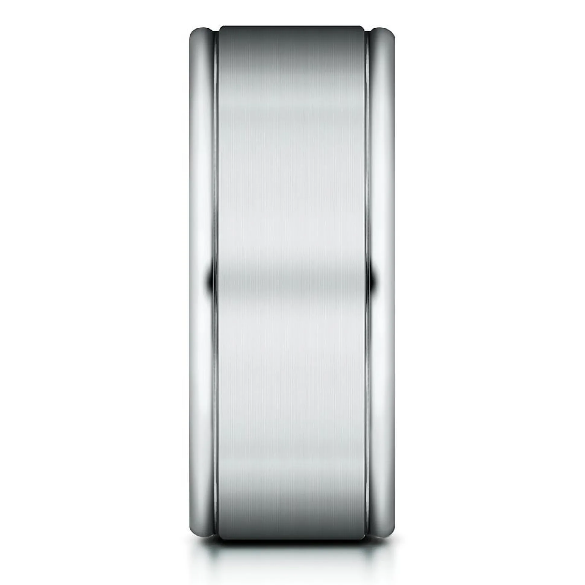 Wedding Band In 10K White Gold, 8Mm