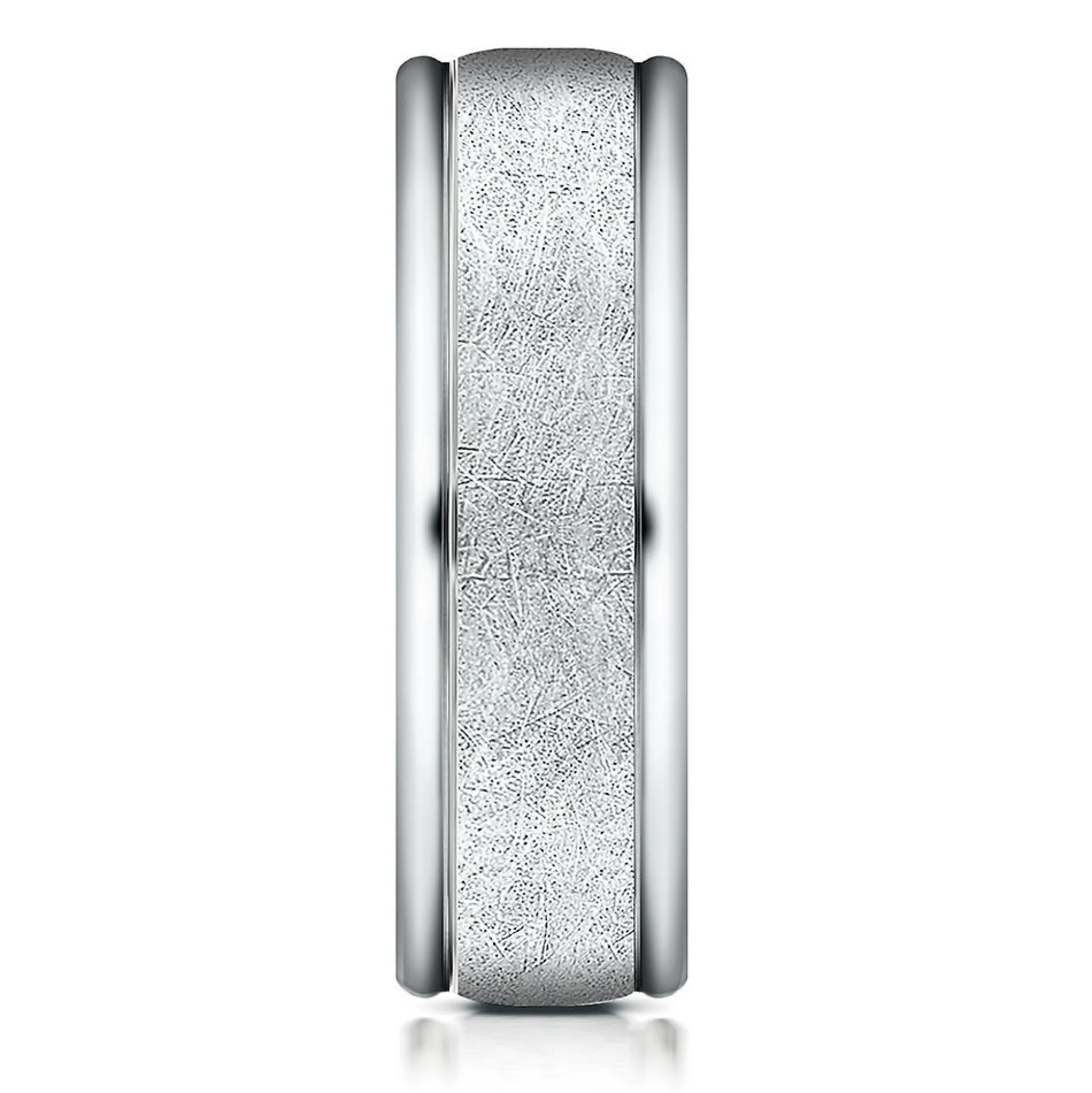 Wedding Band In 10K White Gold, 6Mm