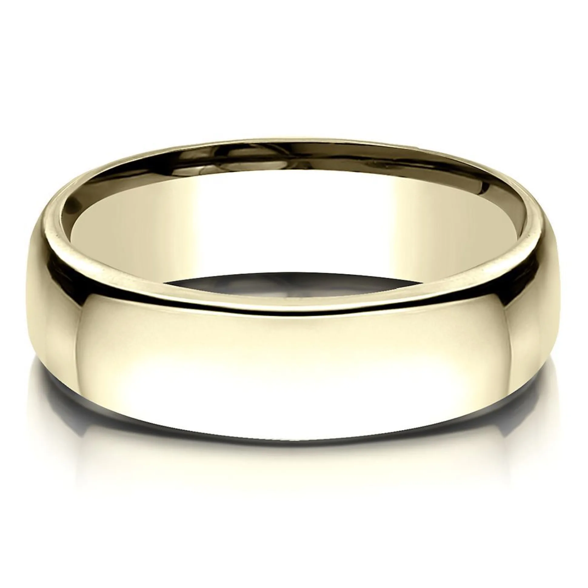 Wedding High Polish Band In 14K Gold