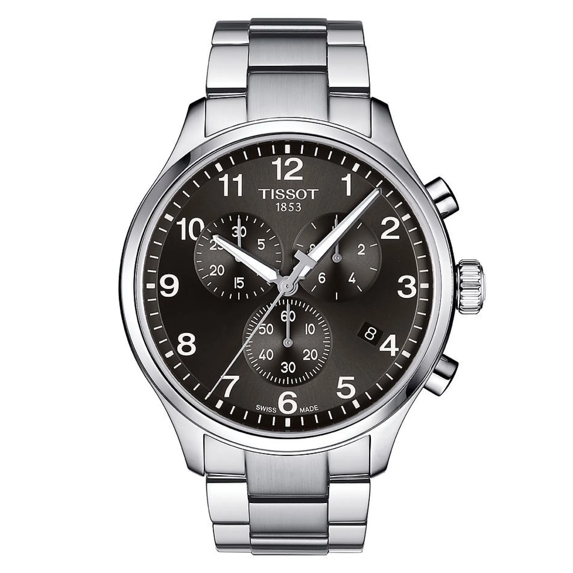 Xl Chrono Classic Black Men's Watch In Stainless Steel, 45Mm